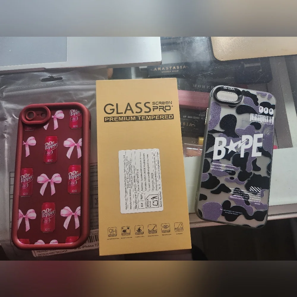 Bape Purple and Black Camo Screen Protector